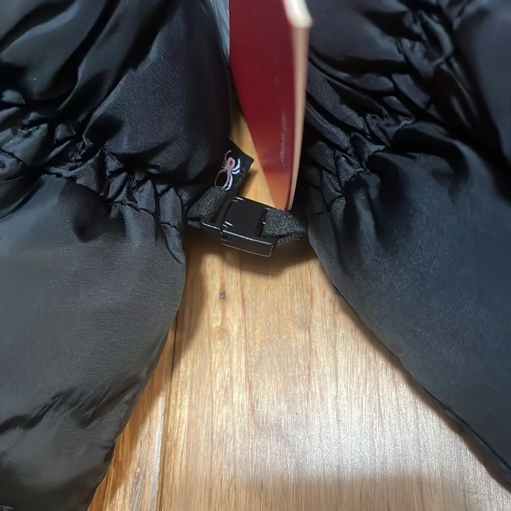 Spyder Black Puffer Mittens